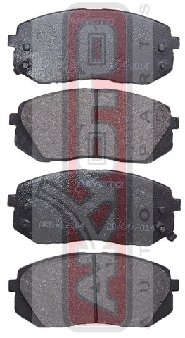 Колодки тормозные дисковые передние - Akyoto AKD-12104