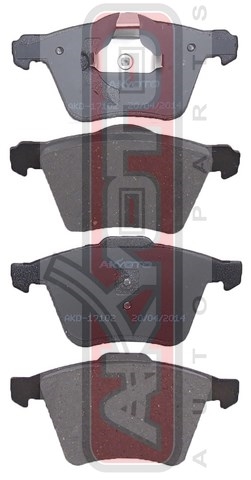 Колодки тормозные дисковые передние - Akyoto AKD-17102