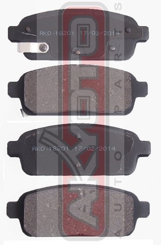 Колодки тормозные дисковые задние - Akyoto AKD-18201