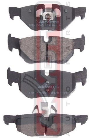 Колодки тормозные дисковые задние - Akyoto AKD-19203
