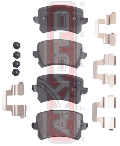 Колодки тормозные дисковые задние - Akyoto AKD-23203