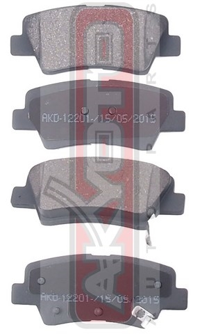 Колодки тормозные дисковые задние - Akyoto AKD-12201