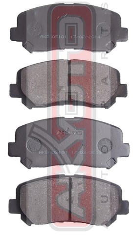 Колодки тормозные дисковые передние - Akyoto AKD-05101