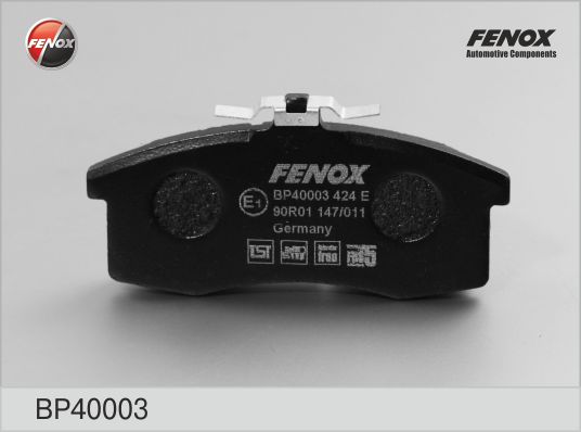 Колодки тормозные дисковые | перед | - Fenox BP40003