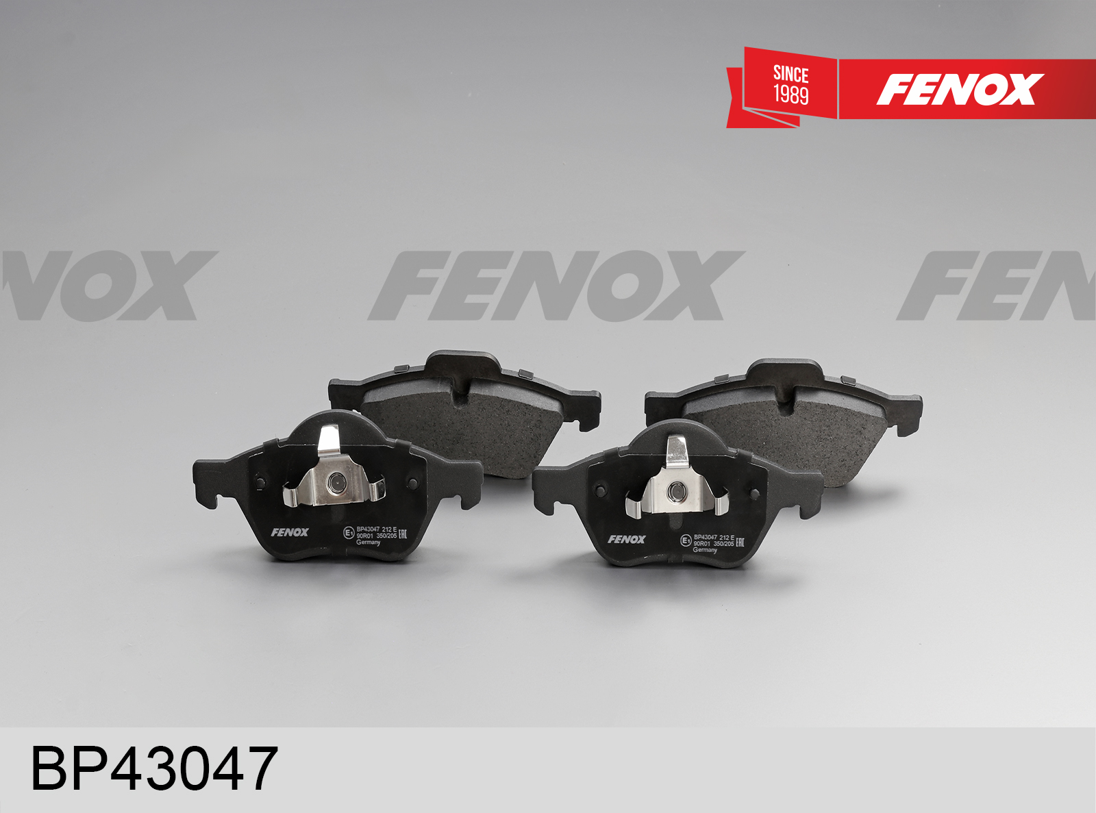 Колодки тормозные дисковые | перед прав/лев | - Fenox BP43047