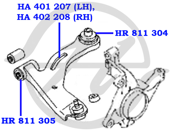 Рычаг подвески - Hanse ha401207