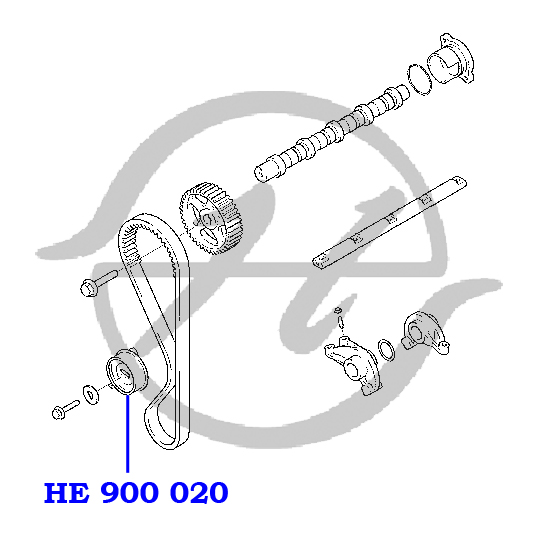 Ролик натяжной ГРМ - Hanse he900020