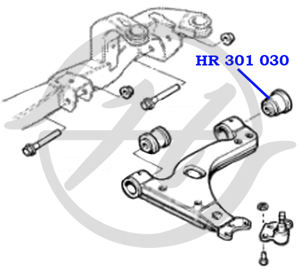 Сайлентблок рычага подвески - Hanse hr301030
