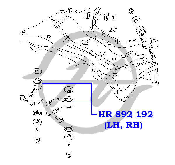 Сайлентблок рычага подвески - Hanse hr892192