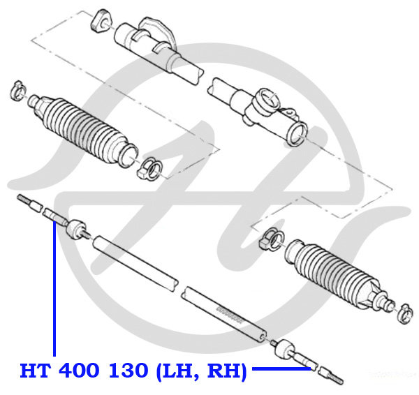 Тяга рулевая - Hanse ht400130