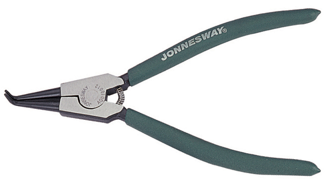 Щипцы для стопорных колец изогнутые разжим 9 - JONNESWAY AG010012