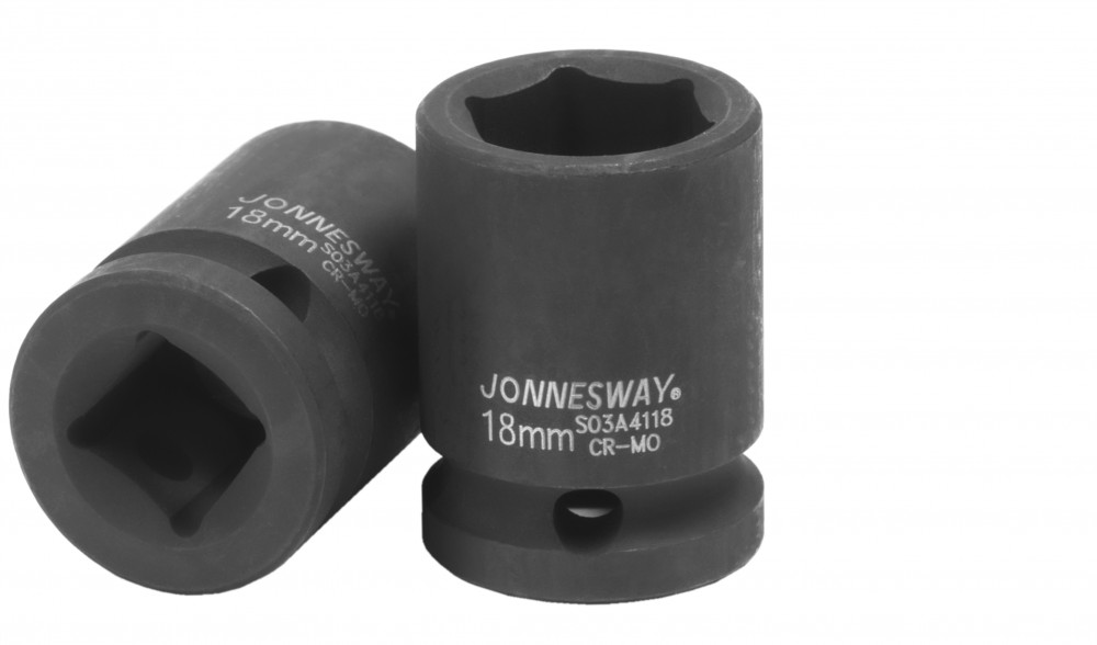 Торцевая головка ударная 12 DR, 18мм - JONNESWAY S03A4118