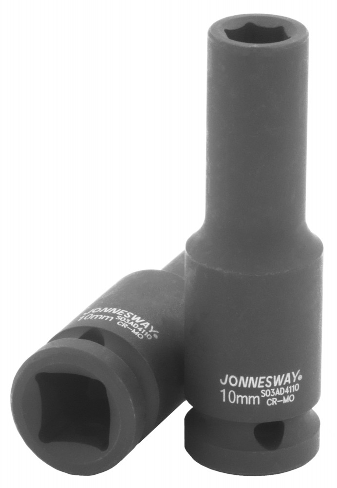 Торцевая головка ударная глубокая 12 DR, 10 мм - JONNESWAY S03AD4110