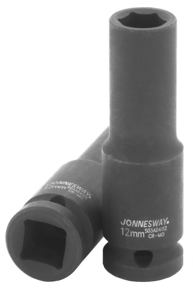 Торцевая головка ударная глубокая 12 DR, 12 мм - JONNESWAY S03AD4112