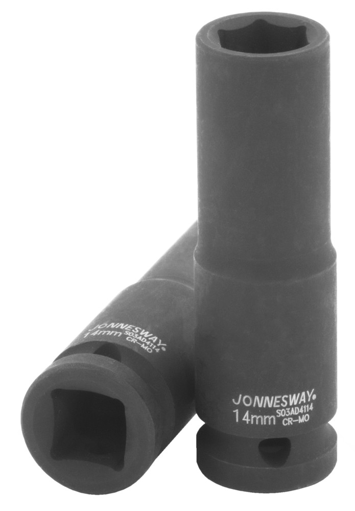 Торцевая головка ударная глубокая 12 DR, 14 мм - JONNESWAY S03AD4114