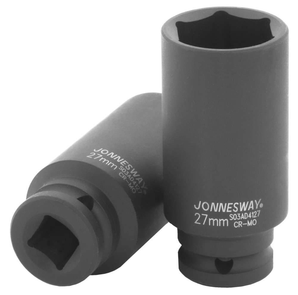 Торцевая головка ударная глубокая 12 DR, 27 мм - JONNESWAY S03AD4127