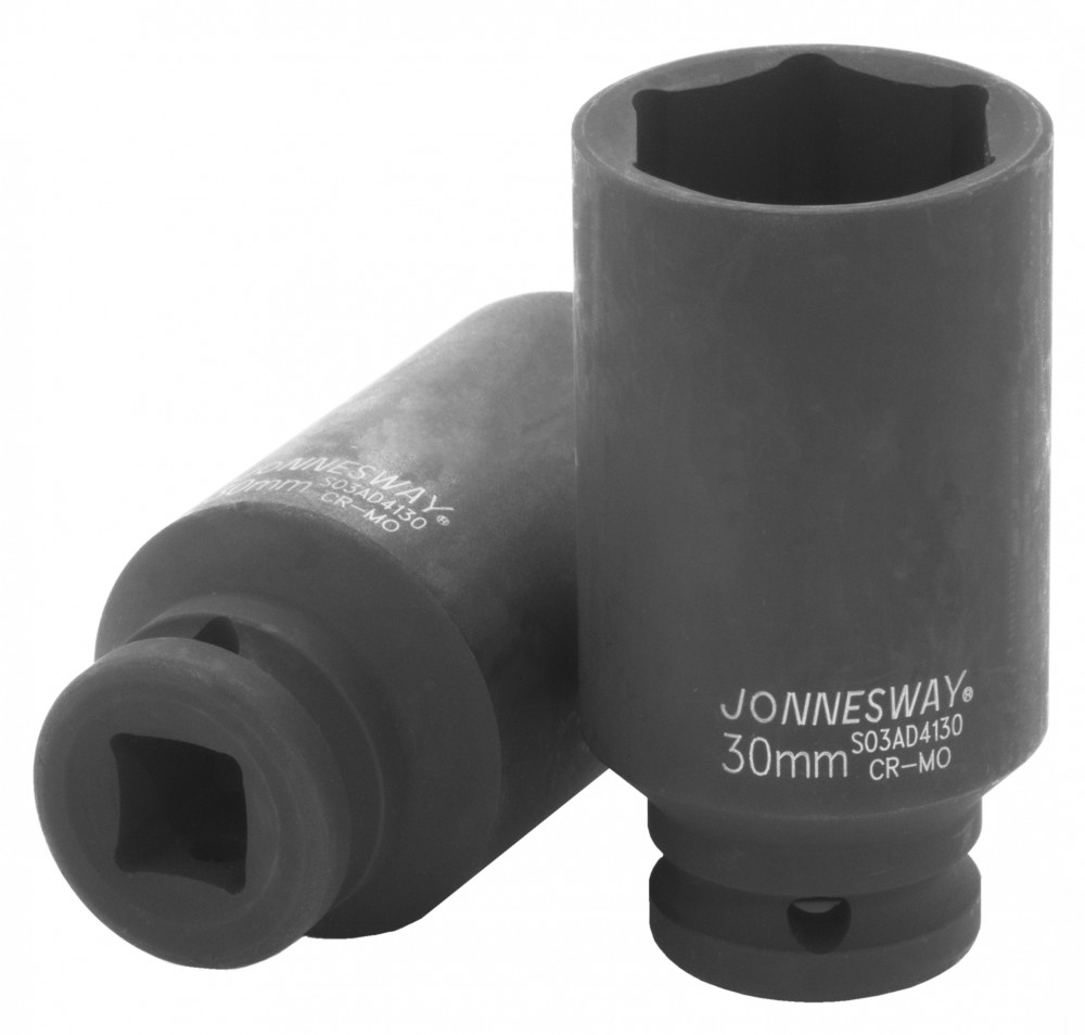 Торцевая головка ударная глубокая 12 DR, 30 мм - JONNESWAY S03AD4130