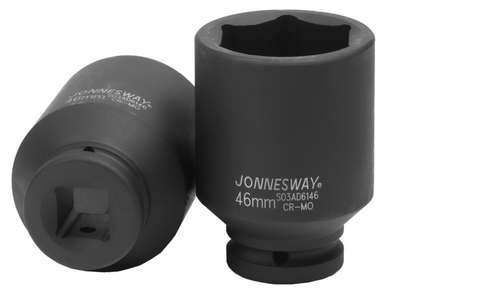 Головка торцевая ударная глубокая 34 DR 46 мм. - JONNESWAY S03AD6146