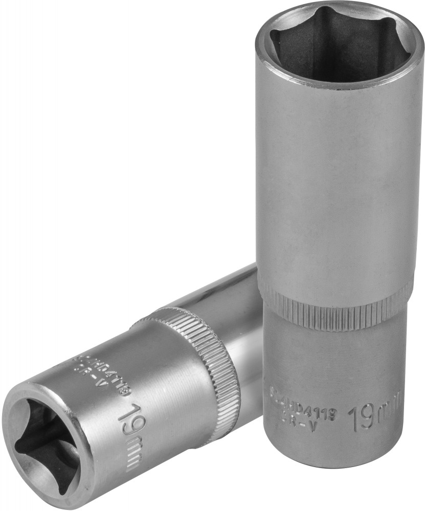 Торцевая головка глубокая 12 DR, 19 мм - JONNESWAY S04HD4119