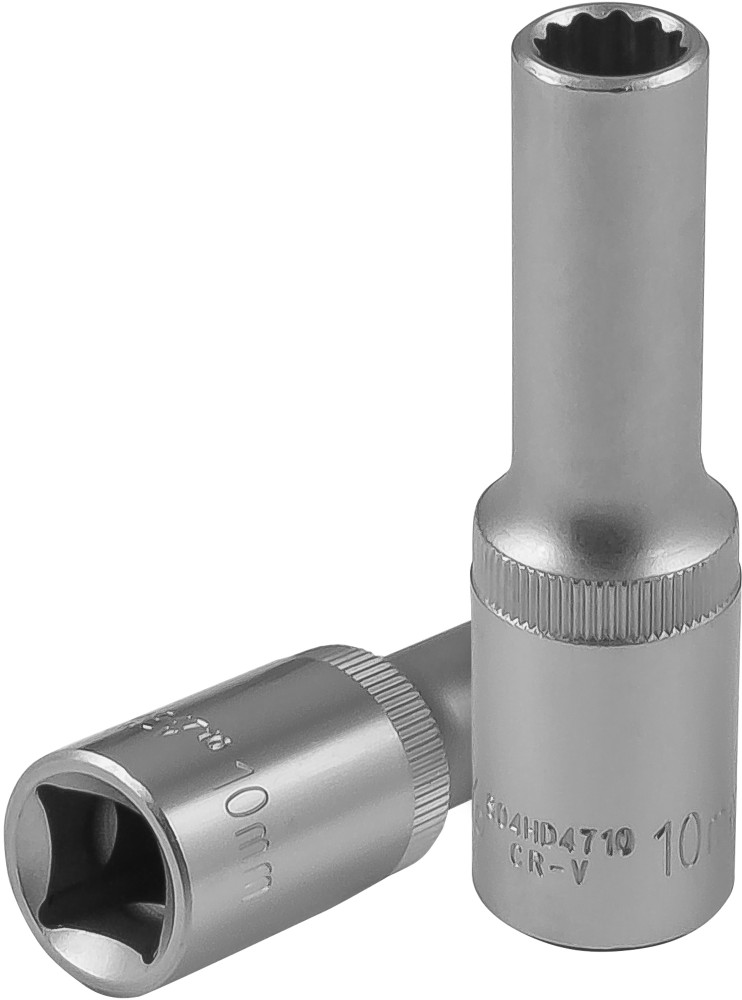 Головка торцевая глубокая 12-гранная 12 DR 10 мм. - JONNESWAY S04HD4710