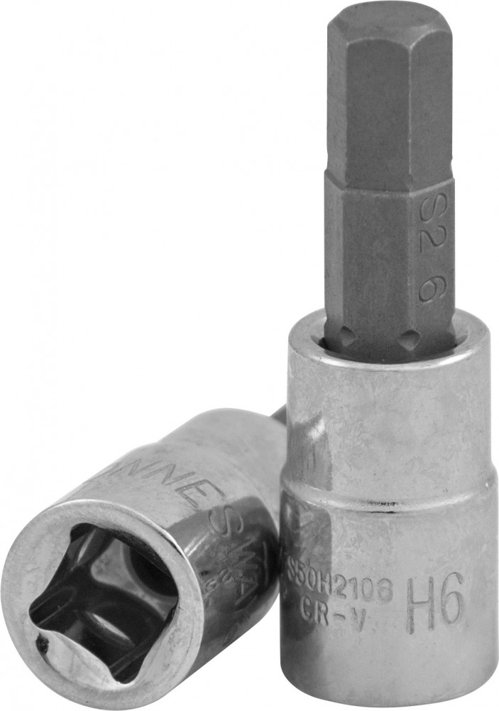 Торцевая головка 12 DR с шестигранной вставкой HEX 4мм L-55мм - JONNESWAY S09H404
