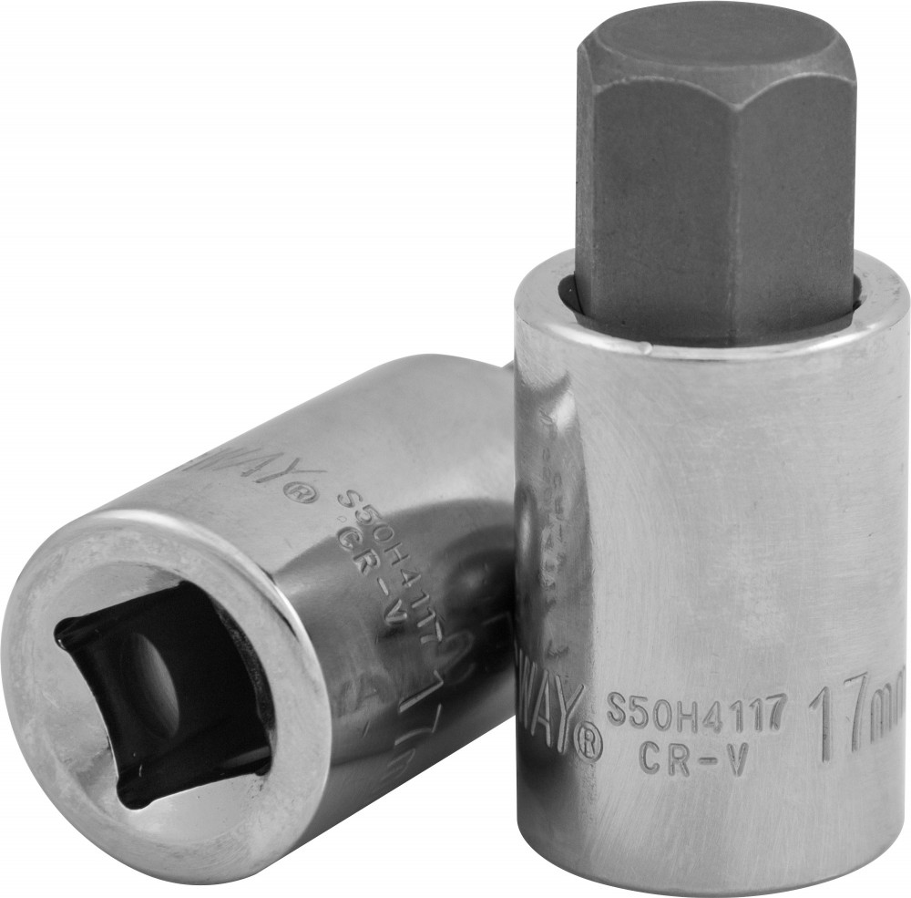Торцевая головка 14 DR с шестигранной вставкой HEX 6мм L-37мм - JONNESWAY S50H2106