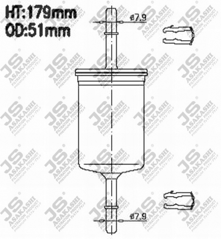 Фильтр топливный - JS Asakashi FS986M