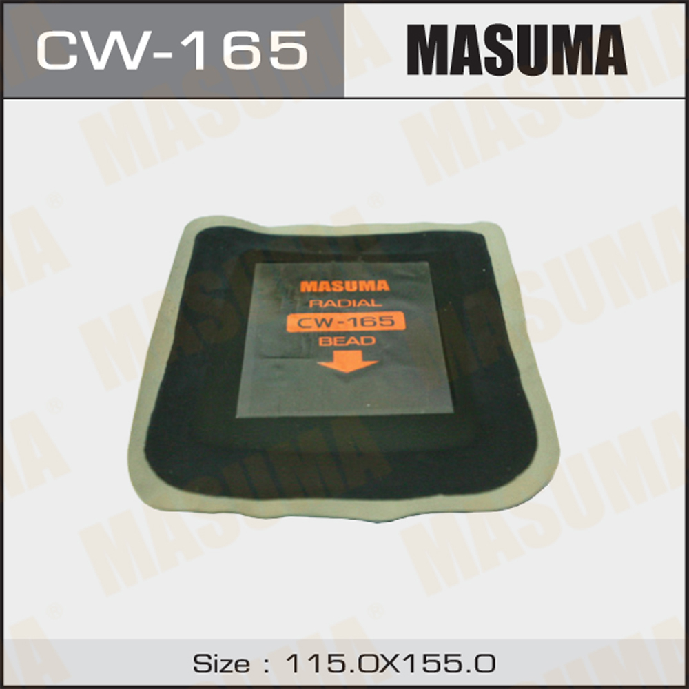 Заплатки кордовые 155х115mm 4 слоя корда - Masuma CW165