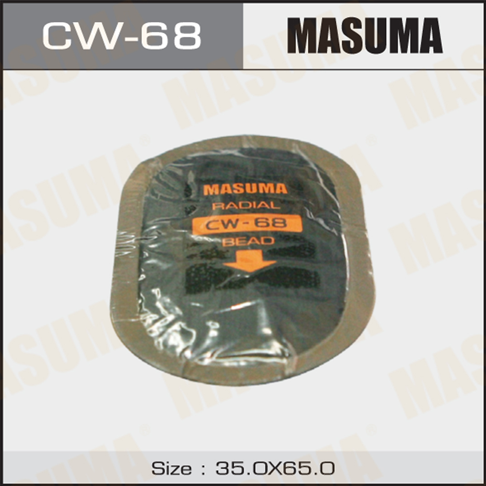 Заплатки кордовые 65х35 мм 1 слой корда (к-т 5шт.) masuma - Masuma CW68