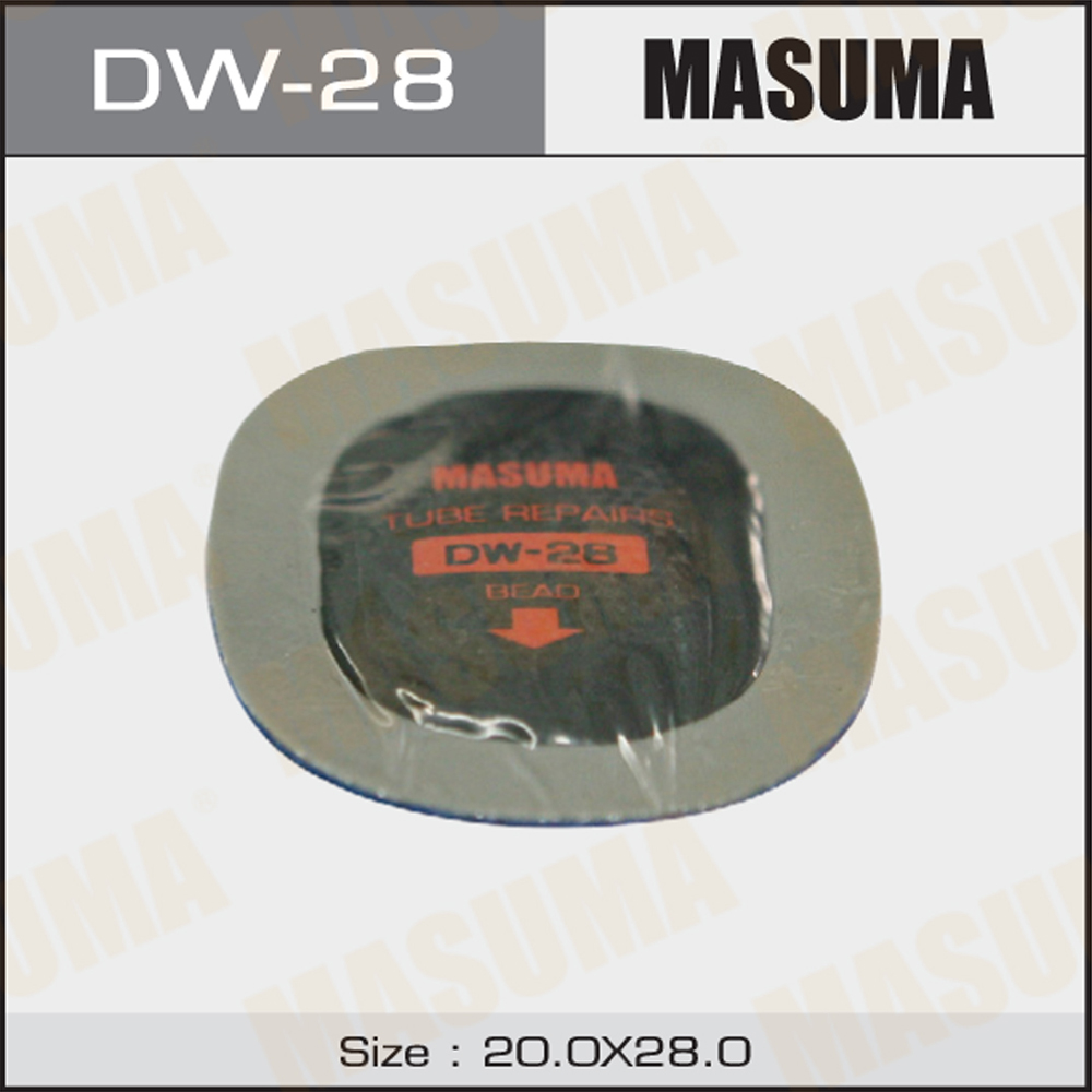 Заплатки для камер 28x20 мм холодная вулканизация (к-т 10шт) masuma - Masuma DW28