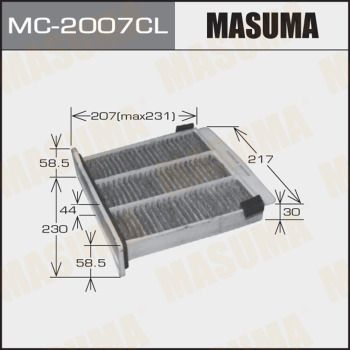 Фильтр салона угольный - Masuma MC2007CL
