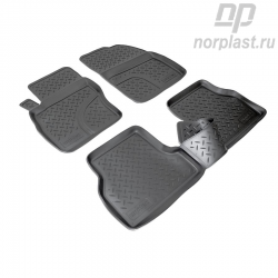 Ковры салонные для ford Focus, 2 011-, , Полиуретан - NORPLAST NPL-Po-22-18
