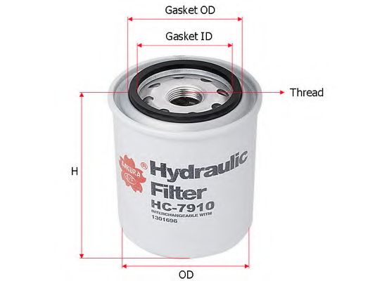 Фильтр гидравлический HCV - Sakura HC7910