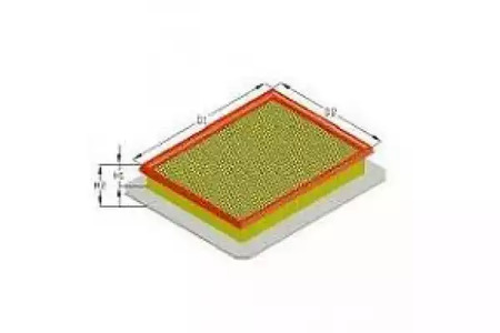 Фильтр воздушный - Tecneco AR2641PMS
