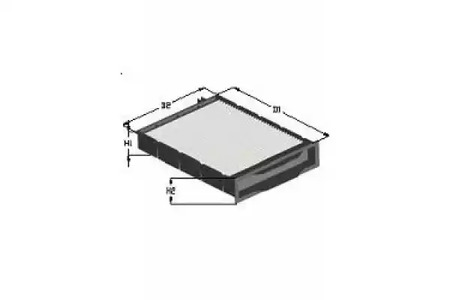 Фильтр салона стандарт - Tecneco CK207
