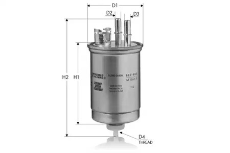 Фильтр топливный - Tecneco GS250