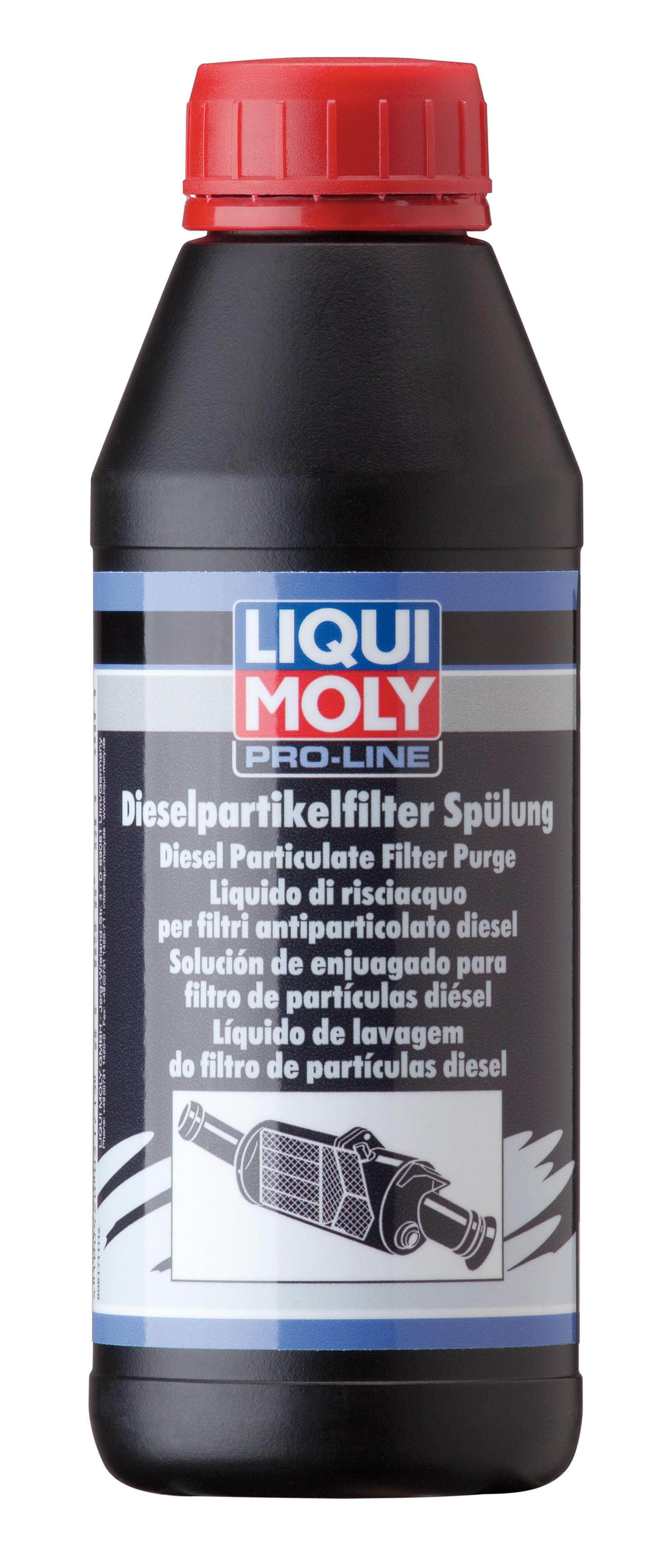 Промывка дизельного сажевого фильтра профессиональная финишняя Pro-Line Diesel Partikelfilter Spulung, 500мл - Liqui Moly 5171