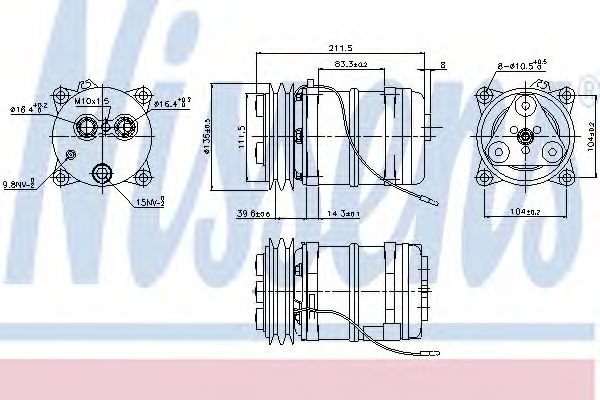 Компрессор кондиционера - Nissens 899914