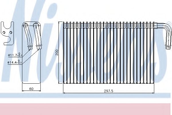 Испаритель кондиционера - Nissens 92298