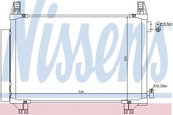 Радиатор кондиционера - Nissens 940270
