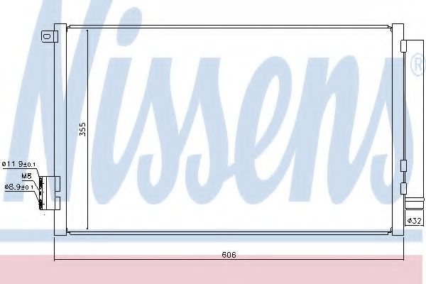 Радиатор кондиционера - Nissens 940396