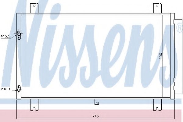 Радиатор кондиционера - Nissens 940401