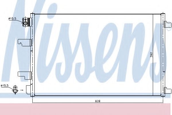 Радиатор кондиционера - Nissens 940402