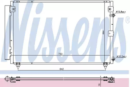 Радиатор кондиционера - Nissens 940433