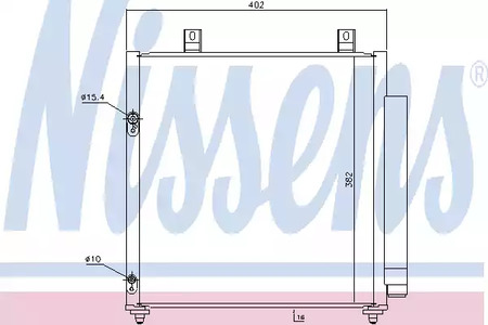 Радиатор кондиционера - Nissens 940447