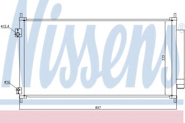 Радиатор кондиционера - Nissens 940448