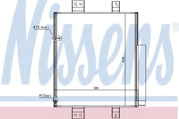 Радиатор кондиционера - Nissens 940492
