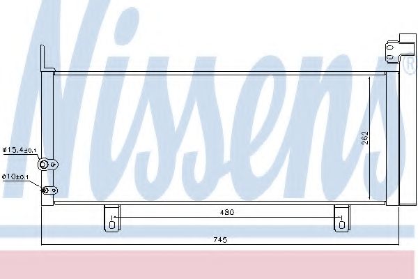 Радиатор кондиционера - Nissens 940499