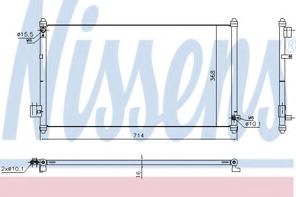 Радиатор кондиционера - Nissens 940502