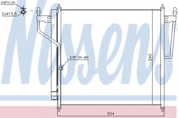 Радиатор кондиционера - Nissens 940503